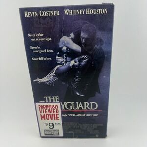 The Bodyguard VHS 1992 Kevin Costner Whitney Houston Warner Home Video